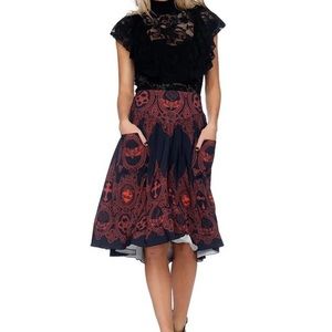 Black milk Invocation yoke skirt size small rare!